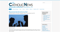 Desktop Screenshot of catholicnews.sg