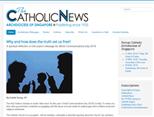 Tablet Screenshot of catholicnews.sg